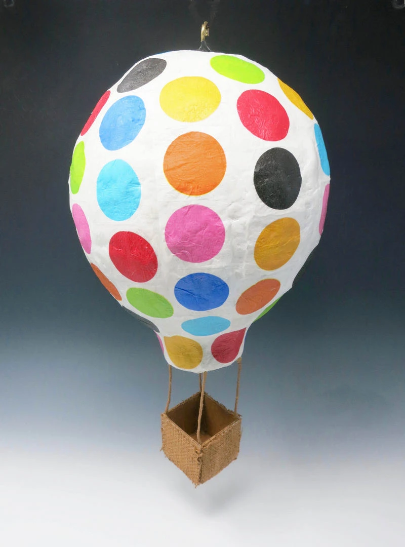 Paper mache hot on sale air balloon